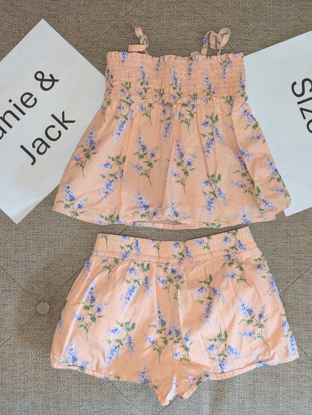 Janie & Jack Girls Top And Shorts 4T